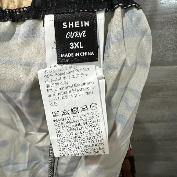 Shein Curve Moth Skort Women’s Size 3XL (18) Floral Lightweight Faux Wrap Nature - Picture 13 of 14